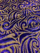 Foil flame spandex | New Creation Fabric & Foam