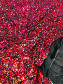 Sequin Stretch Velvet 54" Wide| New Creations Fabric & Foam Inc.