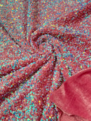Sequin Stretch Velvet 54" Wide| New Creations Fabric & Foam Inc.