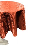 36" ROUND TABLECLOTH ROSES JACQUARD SATIN - New Creations Fabric & Foam Inc