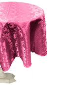 36" ROUND TABLECLOTH ROSES JACQUARD SATIN - New Creations Fabric & Foam Inc