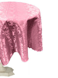 36" ROUND TABLECLOTH ROSES JACQUARD SATIN - New Creations Fabric & Foam Inc