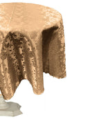 36" ROUND TABLECLOTH ROSES JACQUARD SATIN - New Creations Fabric & Foam Inc