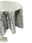 36" ROUND TABLECLOTH ROSES JACQUARD SATIN - New Creations Fabric & Foam Inc