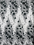3D Floral Big Glitter Damask Design On A Mesh Lace 54" Wide| New Creations Fabric & Foam Inc. - New Creations Fabric & Foam Inc
