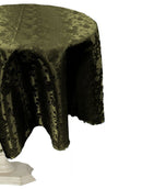 48" ROUND TABLECLOTH ROSES JACQUARD SATIN - New Creations Fabric & Foam Inc