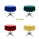 51"ROUND POLY POPLIN SEAMLESS TABLECLOTH - New Creations Fabric & Foam Inc