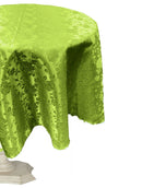 54" ROUND TABLECLOTH ROSES JACQUARD SATIN - New Creations Fabric & Foam Inc