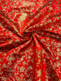 SMALL METALLIC CROSS JACQUARD SATIN FABRIC (By The Yard)