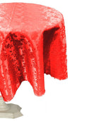 58" ROUND TABLECLOTH ROSES JACQUARD SATIN. - New Creations Fabric & Foam Inc