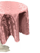 58" ROUND TABLECLOTH ROSES JACQUARD SATIN. - New Creations Fabric & Foam Inc