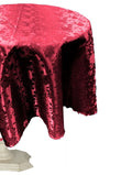58" ROUND TABLECLOTH ROSES JACQUARD SATIN. - New Creations Fabric & Foam Inc