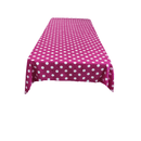 58" x 58" Square Small Polka Dot Poly Cotton Tablecloth - New Creations Fabric & Foam Inc
