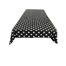 58" x 58" Square Small Polka Dot Poly Cotton Tablecloth - New Creations Fabric & Foam Inc