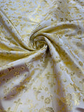 SMALL METALLIC CROSS JACQUARD SATIN FABRIC (By The Yard)