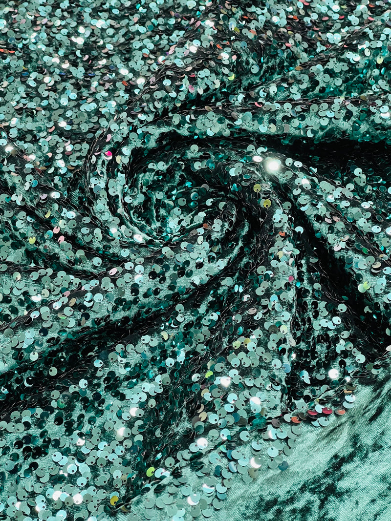 SEQUIN STRETCH VELVET (by the yard)