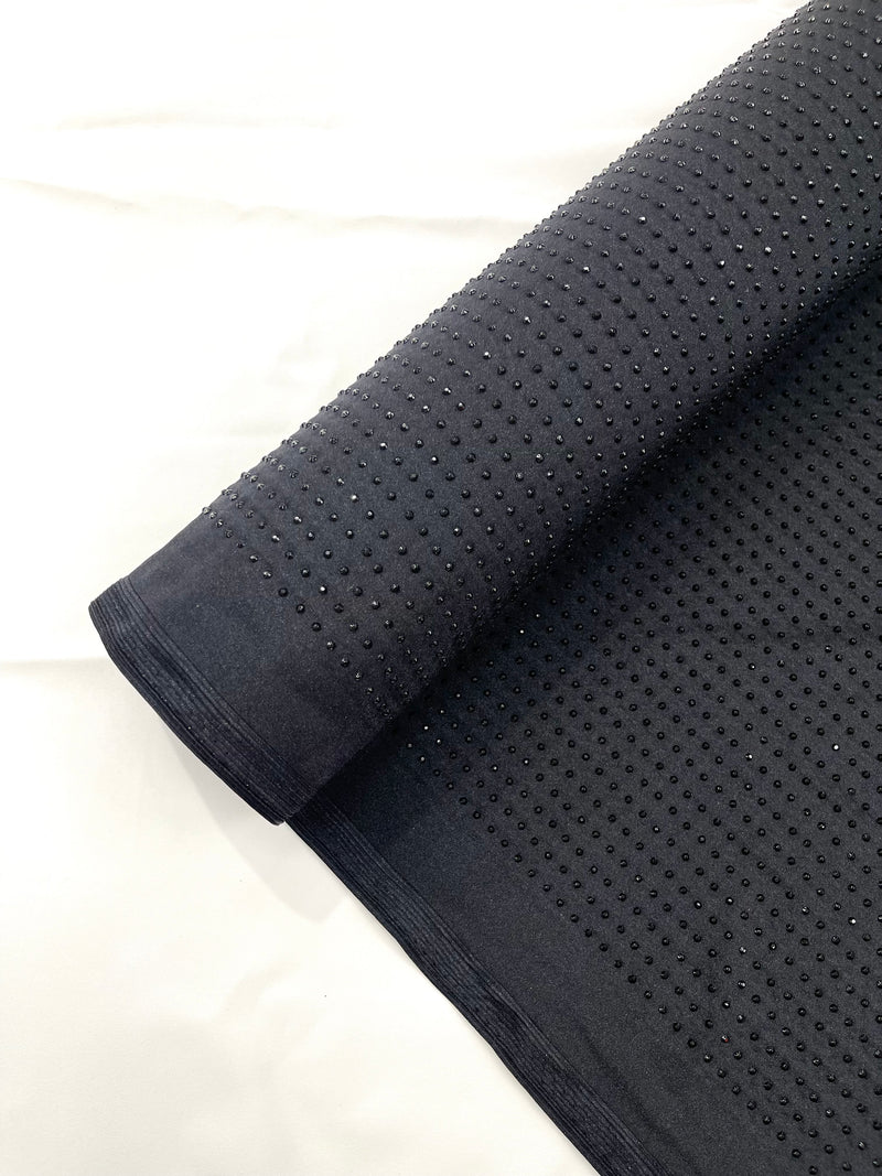 RHINESTONE NYLON SPANDEX FABRIC (By The Yard)