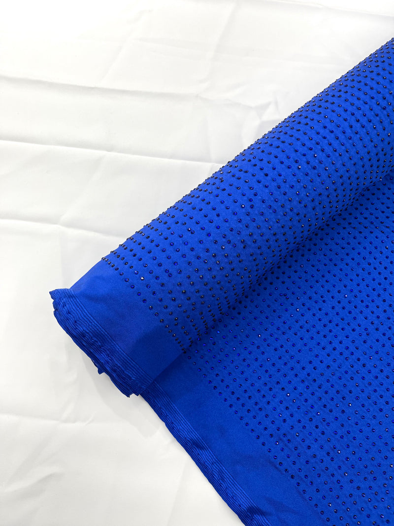 RHINESTONE NYLON SPANDEX FABRIC (By The Yard)