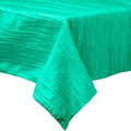 Rectangular Light Weight Accordion Design Crushed Taffeta Seamless Table Overlay. (58" Inches x 120" Inches)