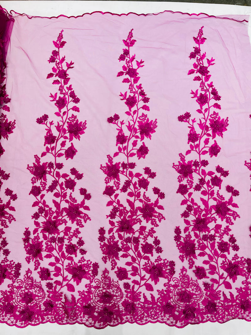 PRINCESS 3D FLORAL LACE (By The Yard)