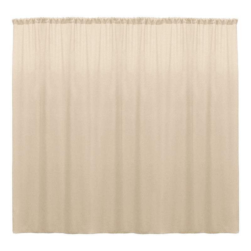 Backdrop Drape Curtain 10 Feet Wide x 9 Feet High, Polyester Poplin SEAMLESS 1 Panel.