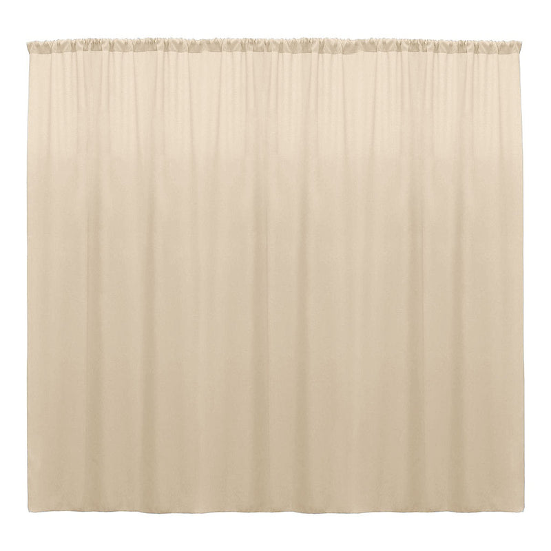 Backdrop Drape Curtain 10 Feet Wide x 9 Feet High, Polyester Poplin SEAMLESS 1 Panel.