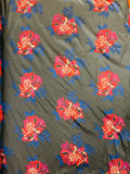Multi Floral Color Jacquard Satin, Sold by The Yard.