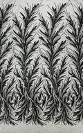 Feather Wing Shiny Sequin Design on a 4 Way Stretch mesh Fabric-Prom-Sold by The Yard.