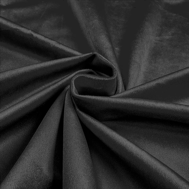 Black 58"/60Inches Wide Royal Velvet Upholstery Fabric. Sold By The Yard.