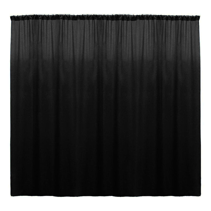 Backdrop Drape Curtain 10 Feet Wide x 9 Feet High, Polyester Poplin SEAMLESS 1 Panel.