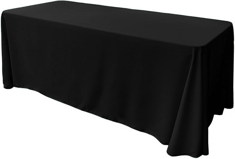 86" X 120" Rectangular Seamless Polyester Poplin Tablecloth, for Party/Wedding Tablecloth