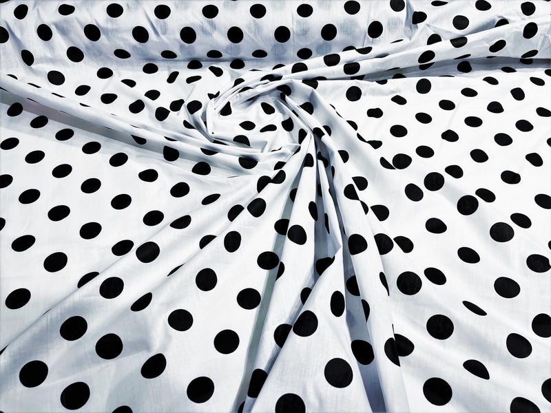 POLKA DOT POLY COTTON (by the yard)