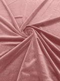 Solid Stretch Velvet Fabric  58/59" Wide 90% Polyester/10% Spandex By The Yard.