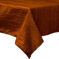 Rectangular Light Weight Accordion Design Crushed Taffeta Seamless Table Overlay. (58" Inches x 120" Inches)