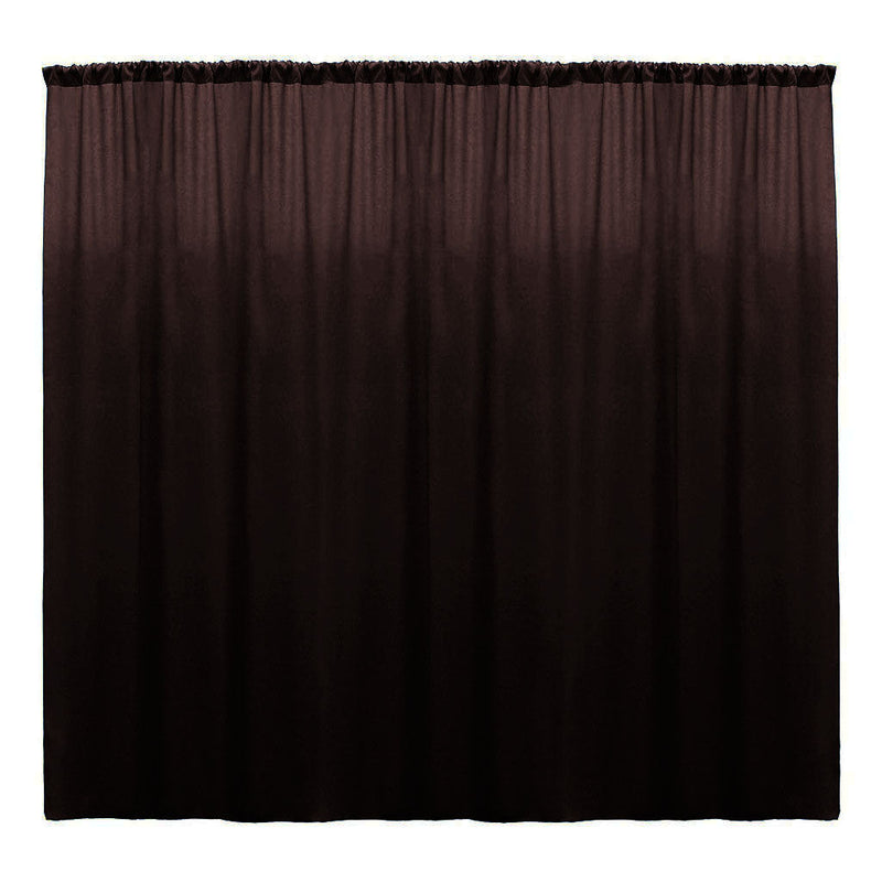 Backdrop Drape Curtain 10 Feet Wide x 9 Feet High, Polyester Poplin SEAMLESS 1 Panel.