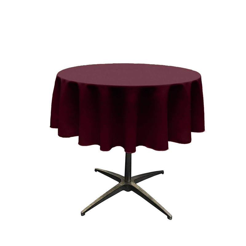 60" ROUND POLY POPLIN SEAMLESS TABLECLOTH