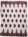 Classic Beaded Damask Lace, by The Yard.