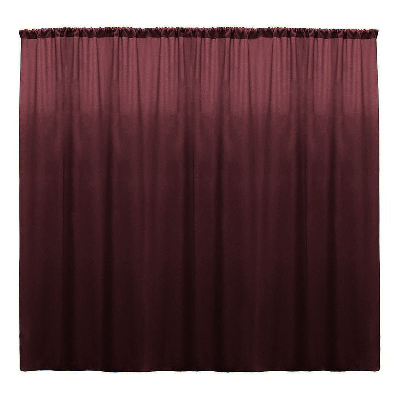 Burgundy - Backdrop Drape Curtain, Polyester Poplin SEAMLESS 1 Panel.