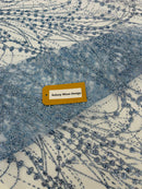 Galaxy Glitter Design On A Mesh Lace 54" Wide| New Creations Fabric & Foam Inc.