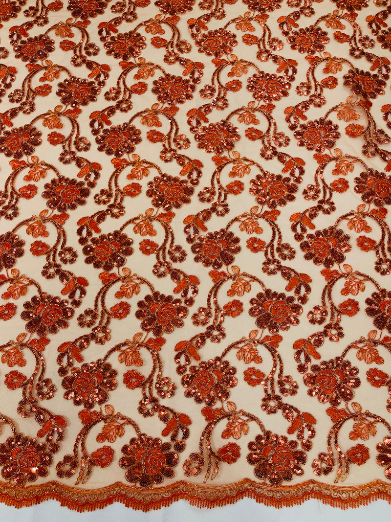 PAMELA FLORAL EMBRIDERY LACE (By The Yard)