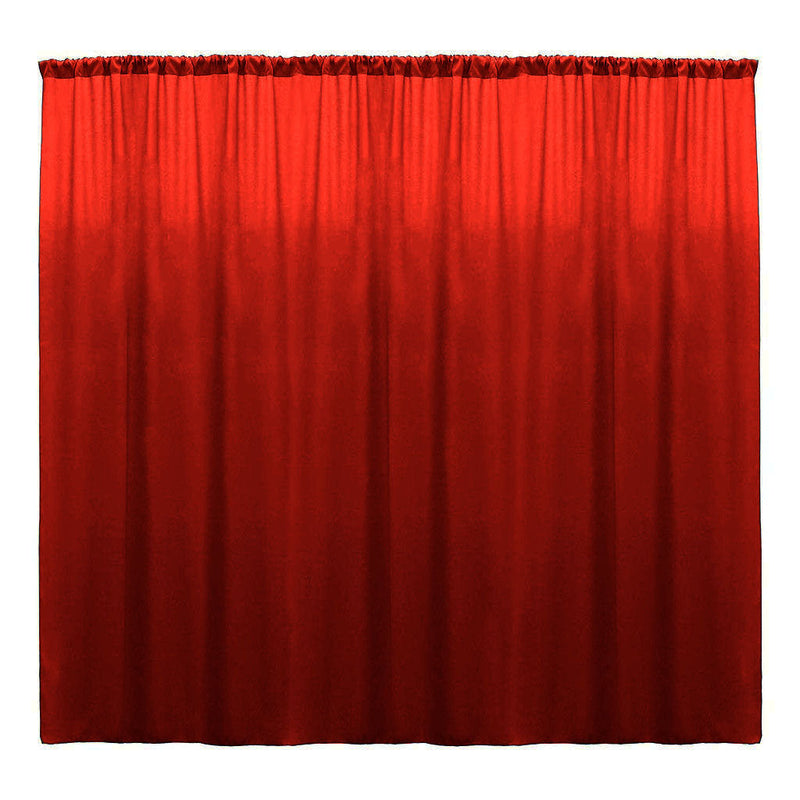 Backdrop Drape Curtain 10 Feet Wide x 15 Feet High, Polyester Poplin SEAMLESS 1 Panel.