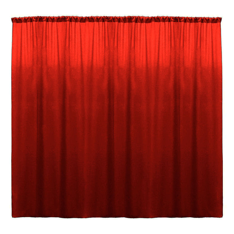 Backdrop Drape Curtain 10 Feet Wide x 9 Feet High, Polyester Poplin SEAMLESS 1 Panel.