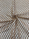 Luxury Diamond Design Mini Glitz Sequins On A Mesh Fabric