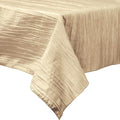 Rectangular Light Weight Accordion Design Crushed Taffeta Seamless Table Overlay. (58" Inches x 120" Inches)