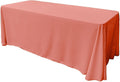 90" X 156" Rectangular Seamless Polyester Poplin Tablecloth, for Party/Wedding Tablecloth