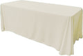 86" X 120" Rectangular Seamless Polyester Poplin Tablecloth, for Party/Wedding Tablecloth