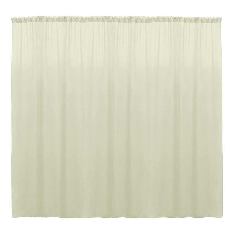 Backdrop Drape Curtain 10 Feet Wide x 9 Feet High, Polyester Poplin SEAMLESS 1 Panel.