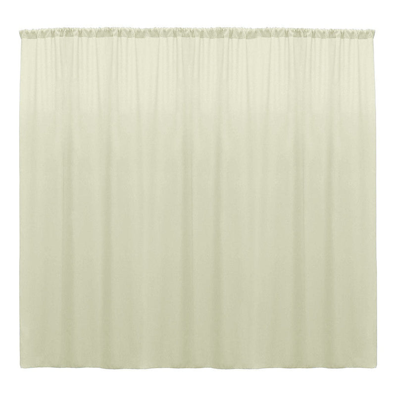 Backdrop Drape Curtain 10 Feet Wide x 8 Feet High, Polyester Poplin SEAMLESS 1 Panel.