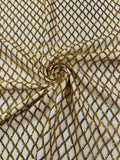 Luxury Diamond Design Mini Glitz Sequins On A Mesh Fabric