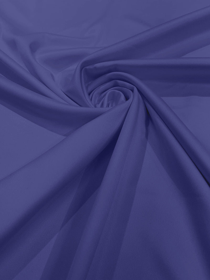Dark lavender Solid Matte Stretch L'Amour Satin Fabric 95% Polyester 5% Spandex/58" Wide/ By The Yard